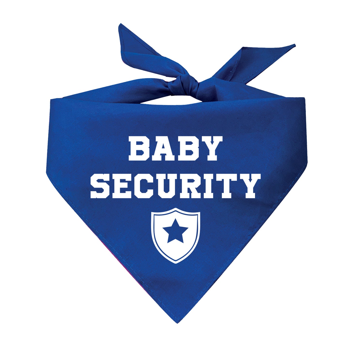 Baby Security With Badge Triangle Dog Bandana