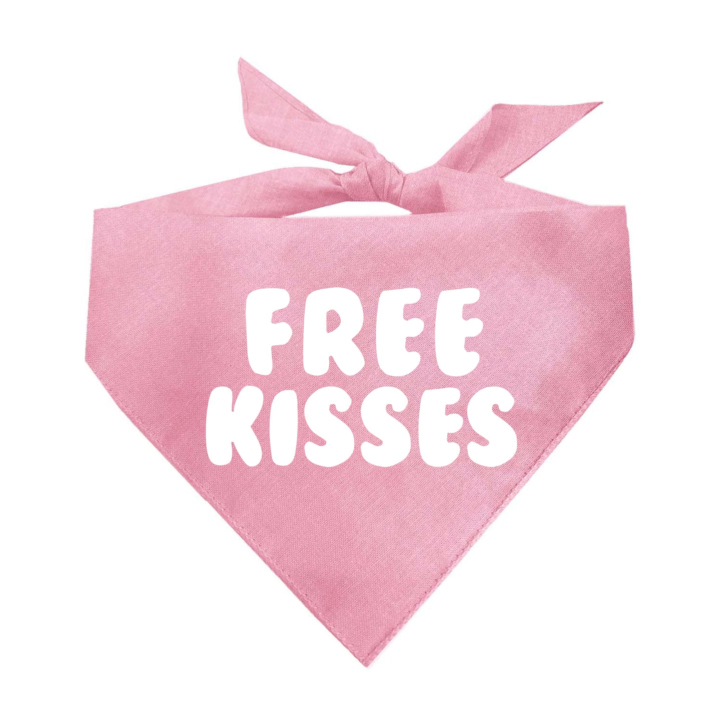 Free Kisses Triangle Dog Bandana (Assorted Colors)