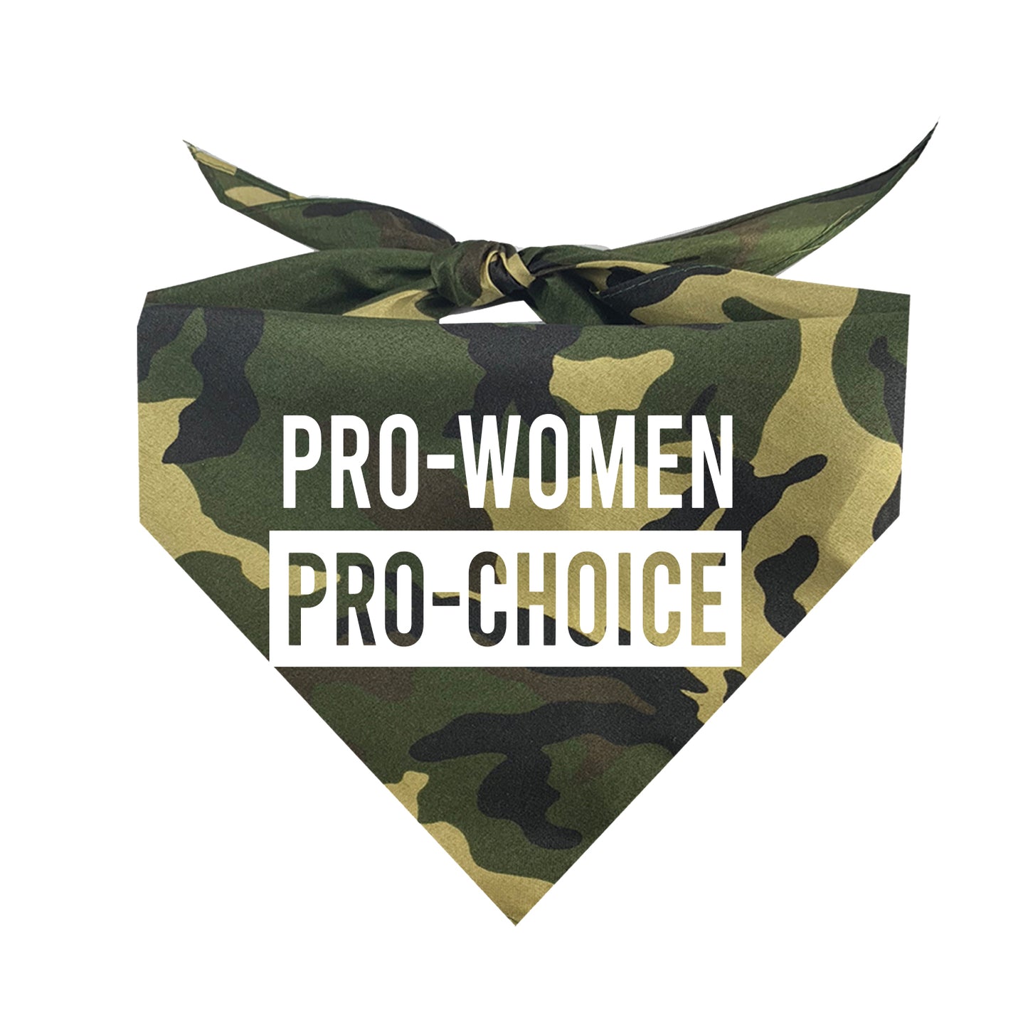 Pro-Women Pro-Choice Triangle Dog Bandana