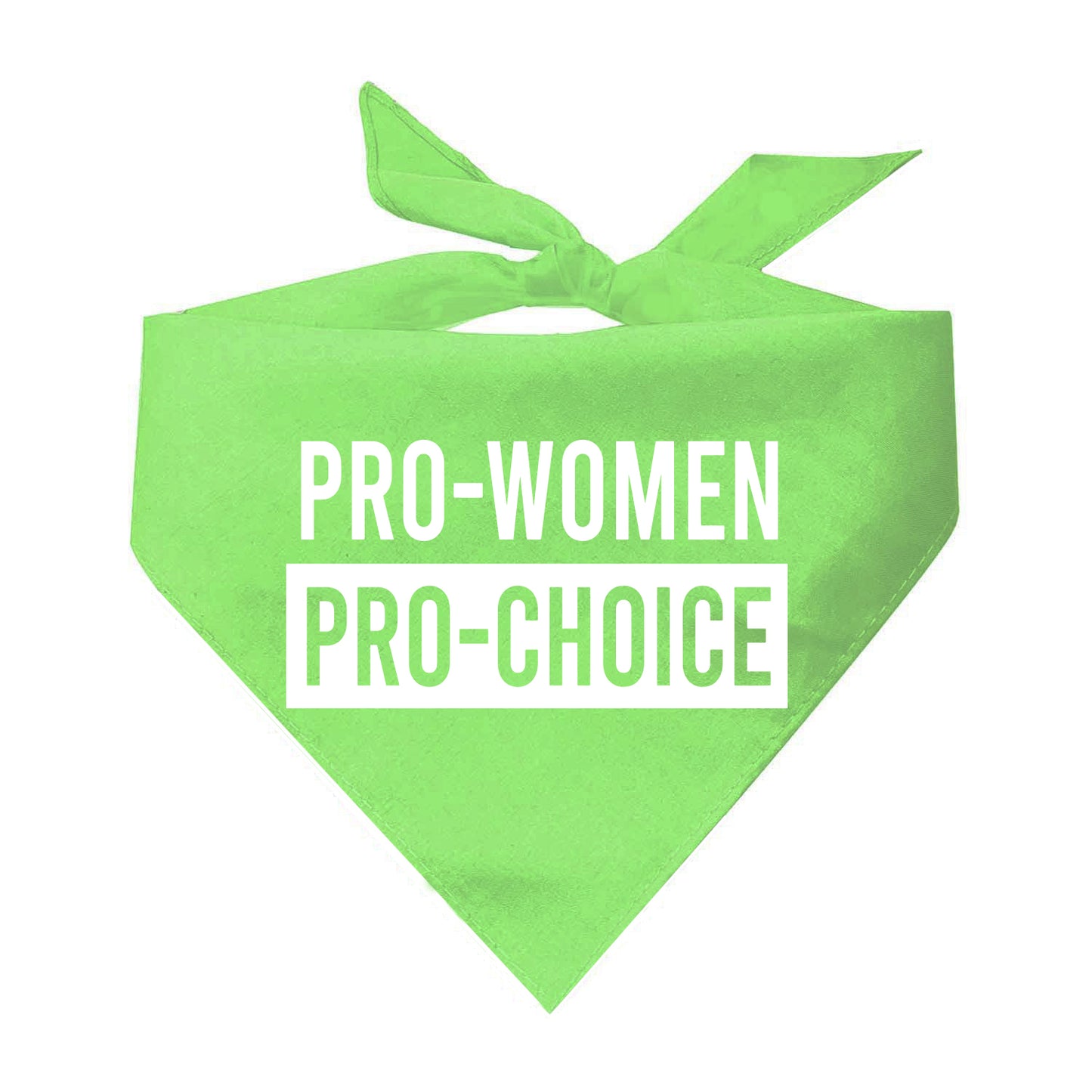 Pro-Women Pro-Choice Triangle Dog Bandana