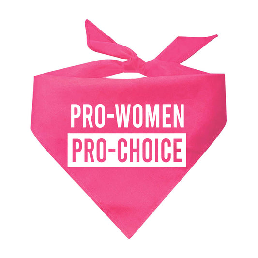 Pro-Women Pro-Choice Triangle Dog Bandana