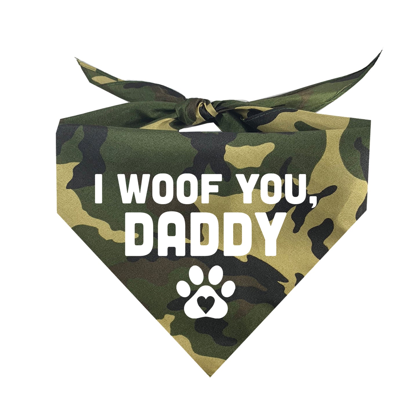 I Woof You, Daddy Triangle Dog Bandana