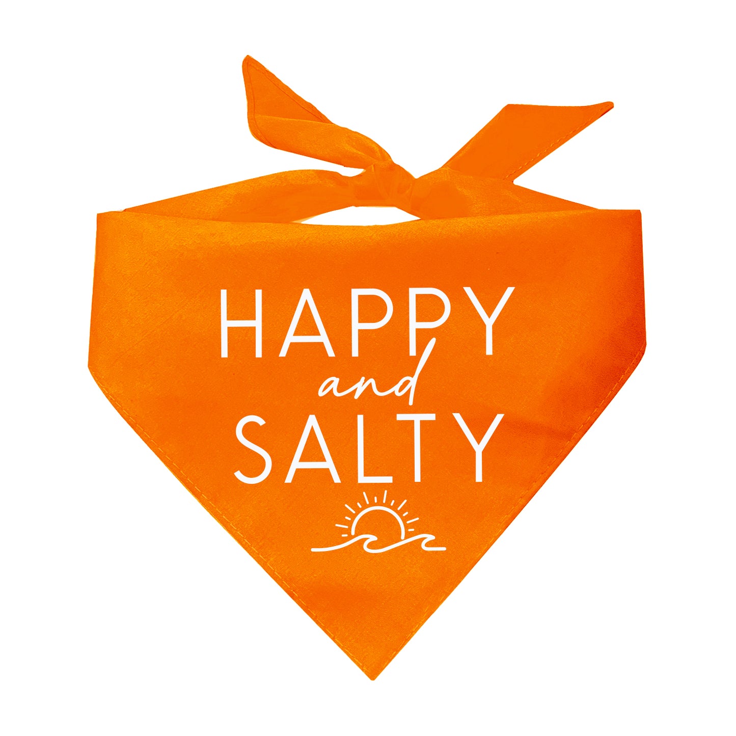 Happy And Salty Triangle Dog Bandana