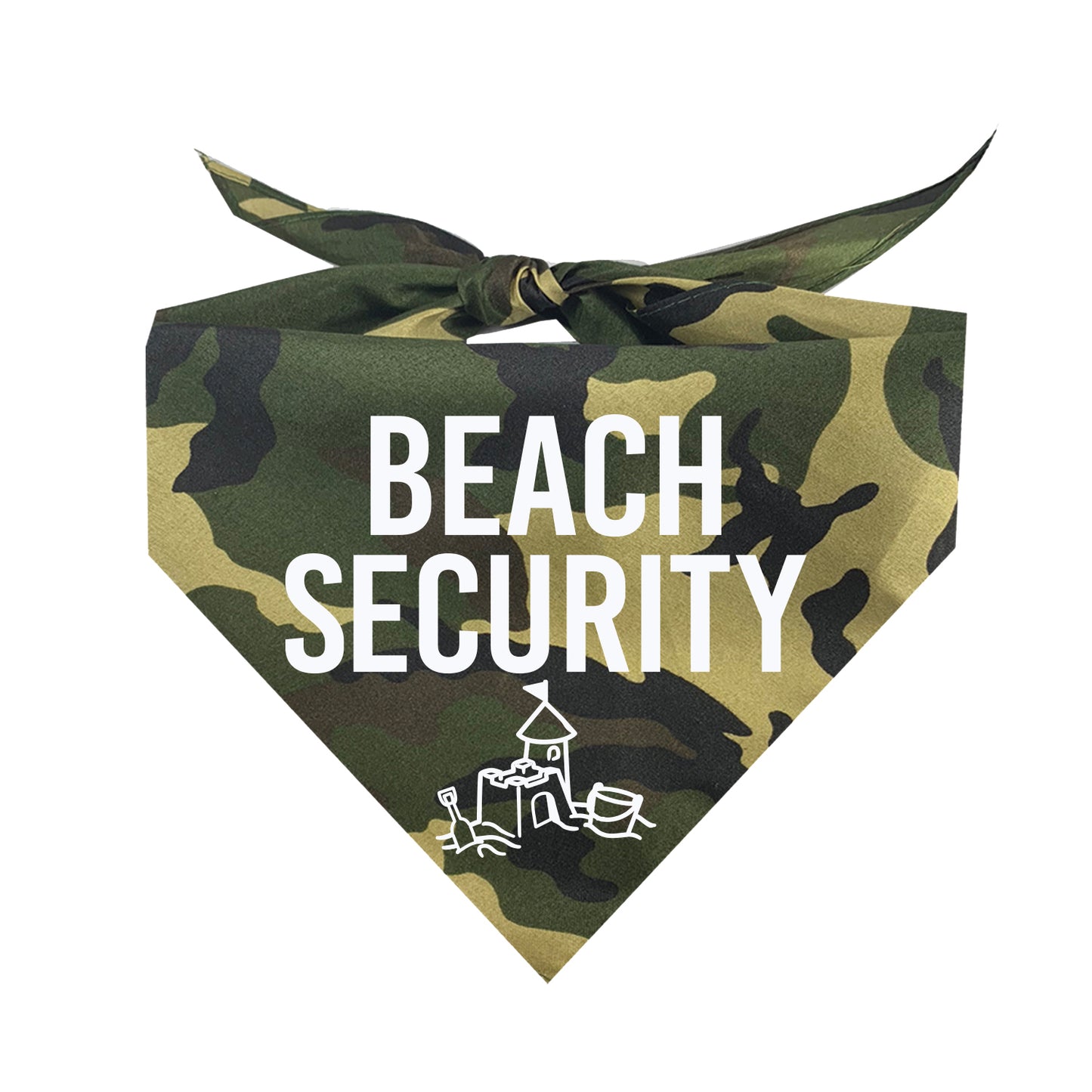 Beach Security Triangle Dog Bandana