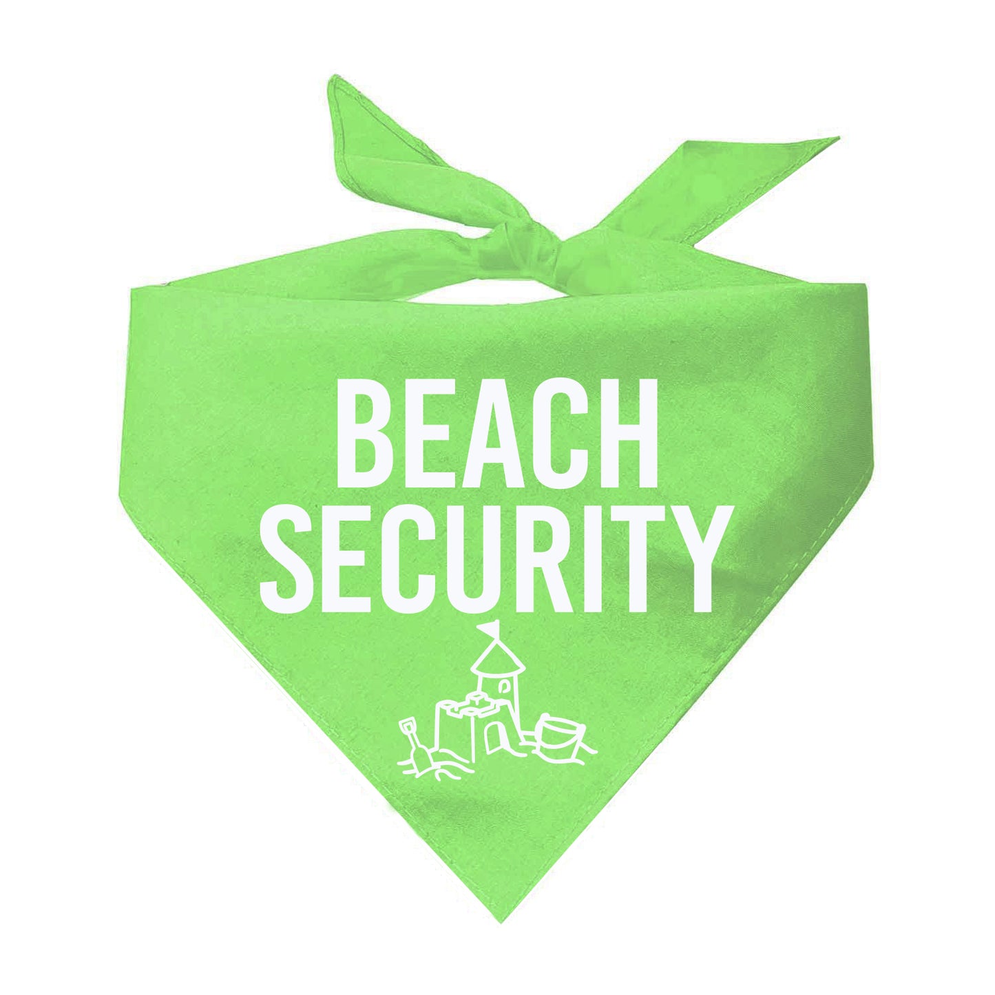 Beach Security Triangle Dog Bandana