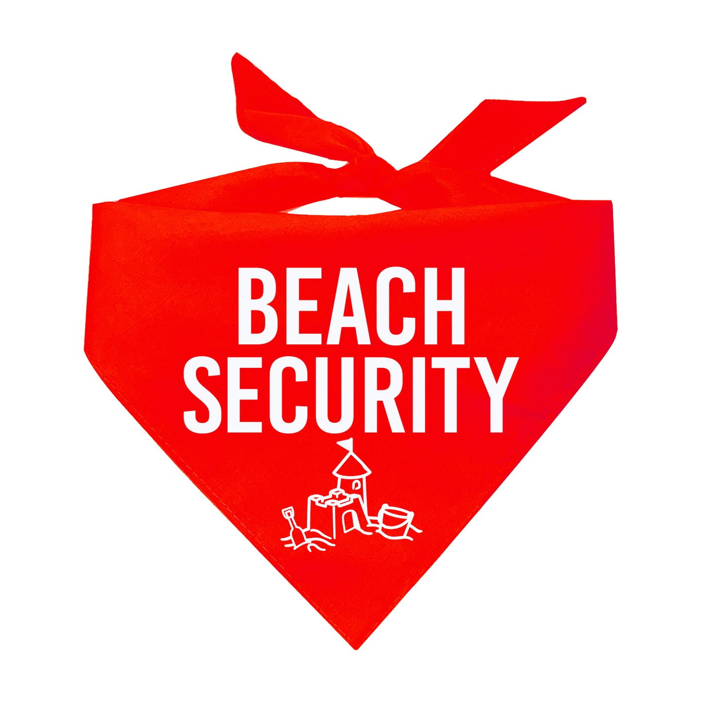 Beach Security Triangle Dog Bandana