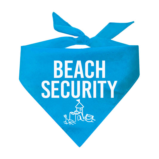 Beach Security Triangle Dog Bandana