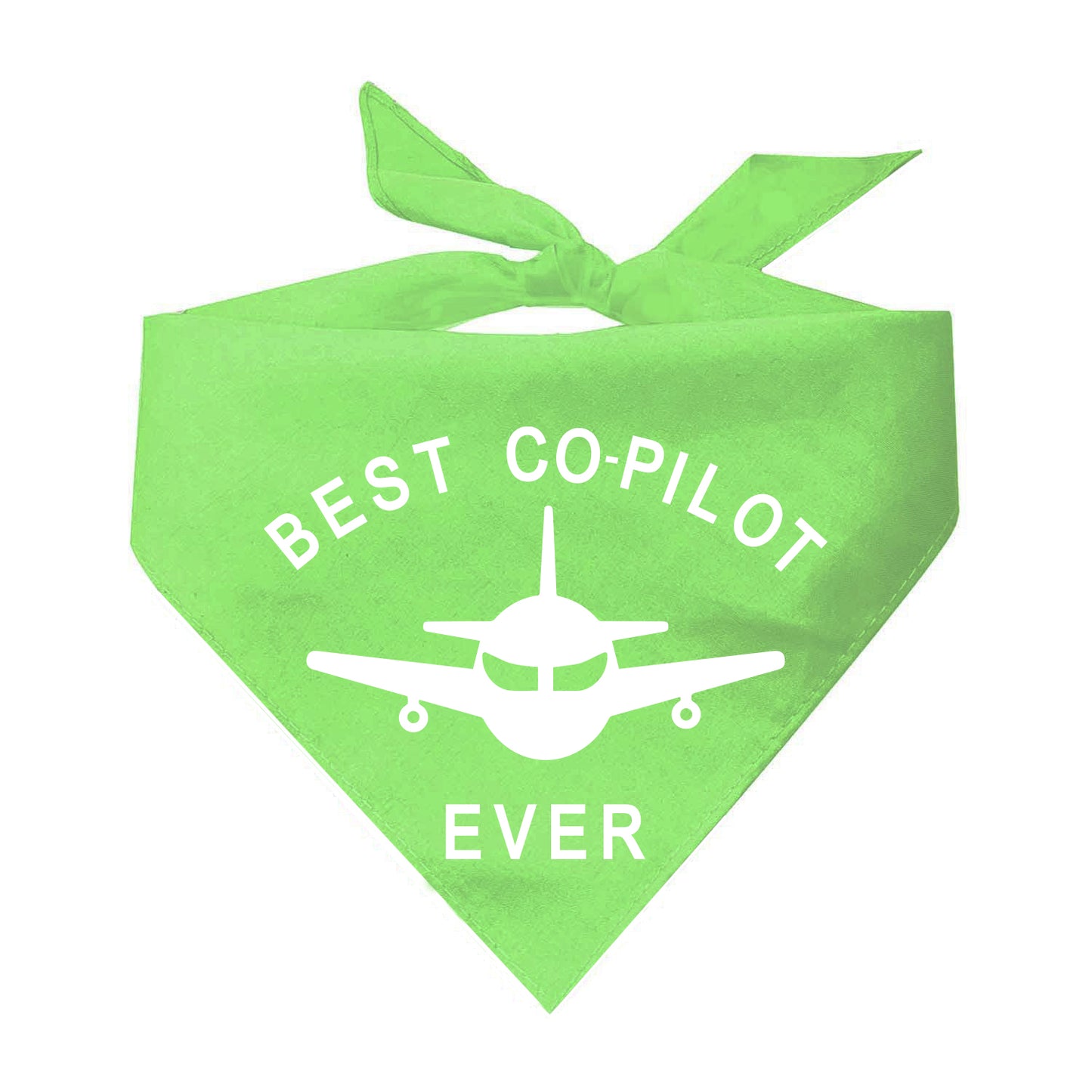 Best Co-Pilot Ever Triangle Dog Bandana