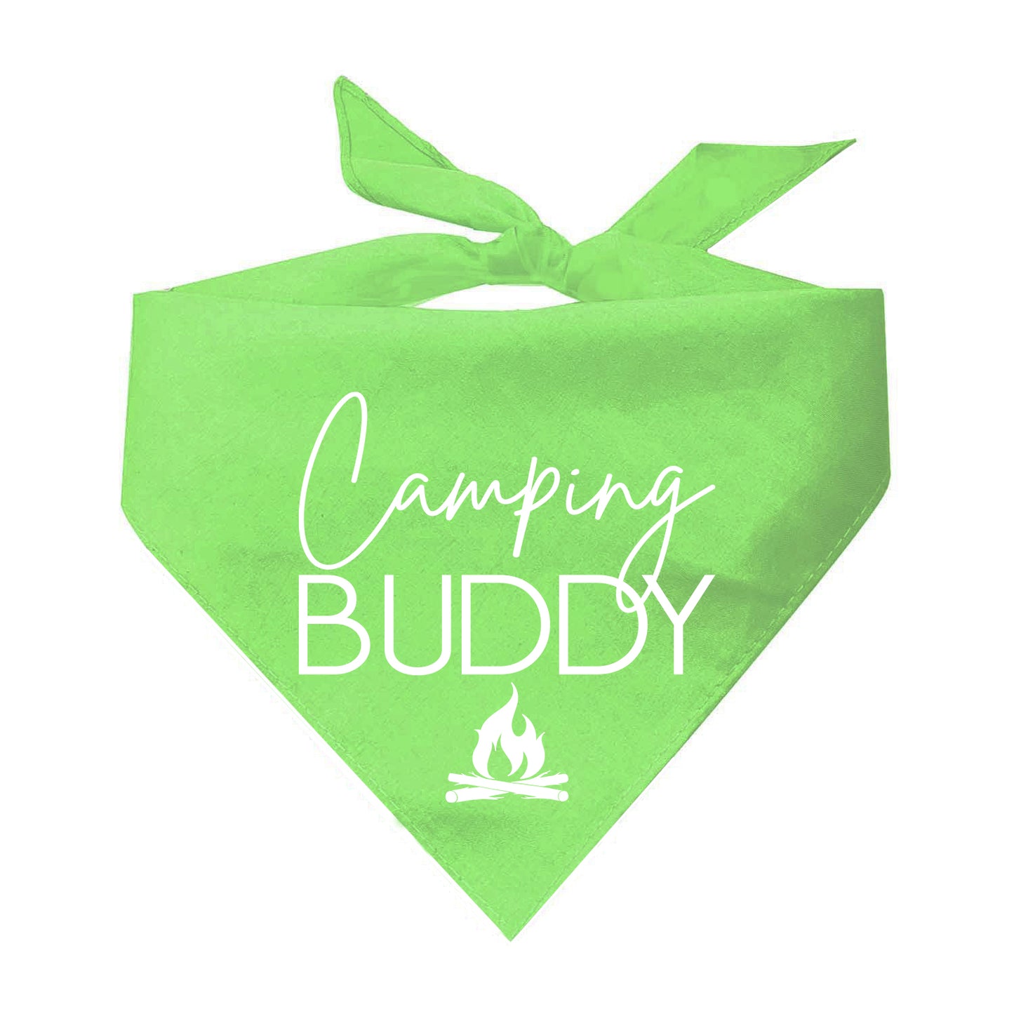 Camping Buddy Triangle Dog Bandana (Assorted Colors)