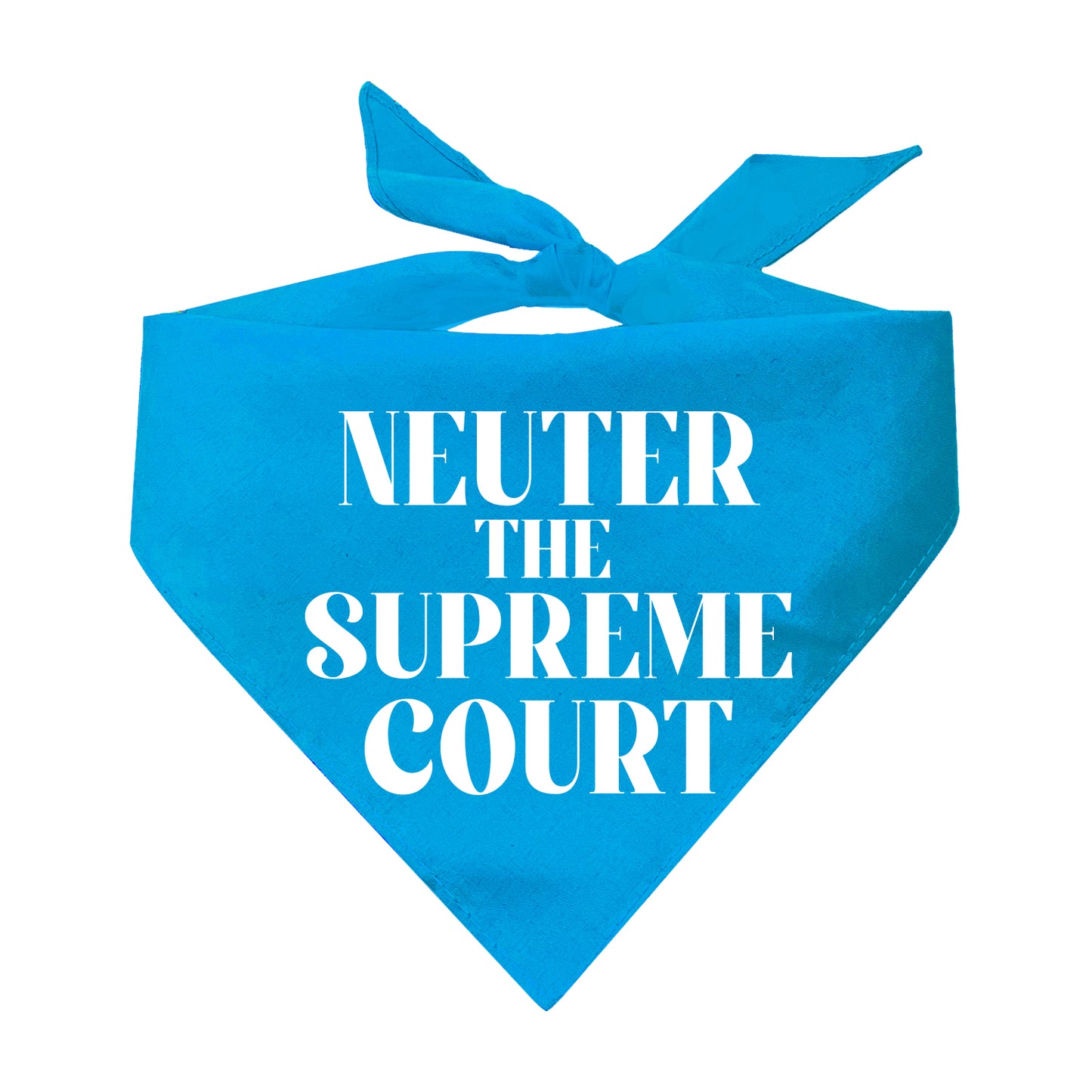 Neuter The Supreme Court Pro Women Pro Choice Triangle Dog Bandana (Assorted Colors)