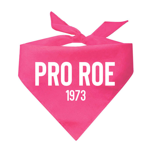 Pro Roe 1973 Feminist Triangle Dog Bandana (Assorted Colors)