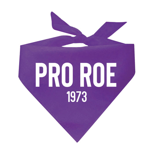 Pro Roe 1973 Feminist Triangle Dog Bandana (Assorted Colors)