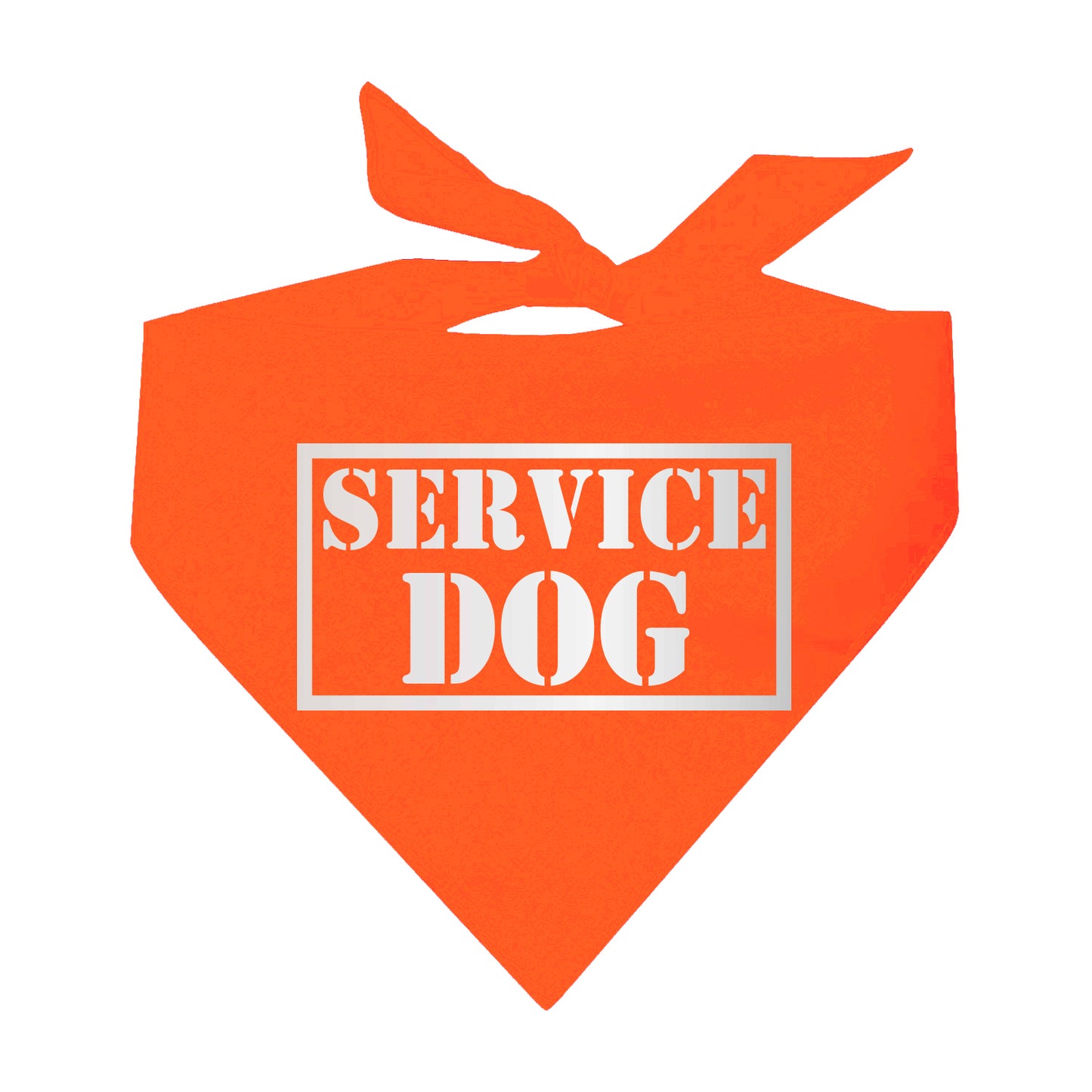 Service Dog Reflective Neon Triangle Dog Bandana
