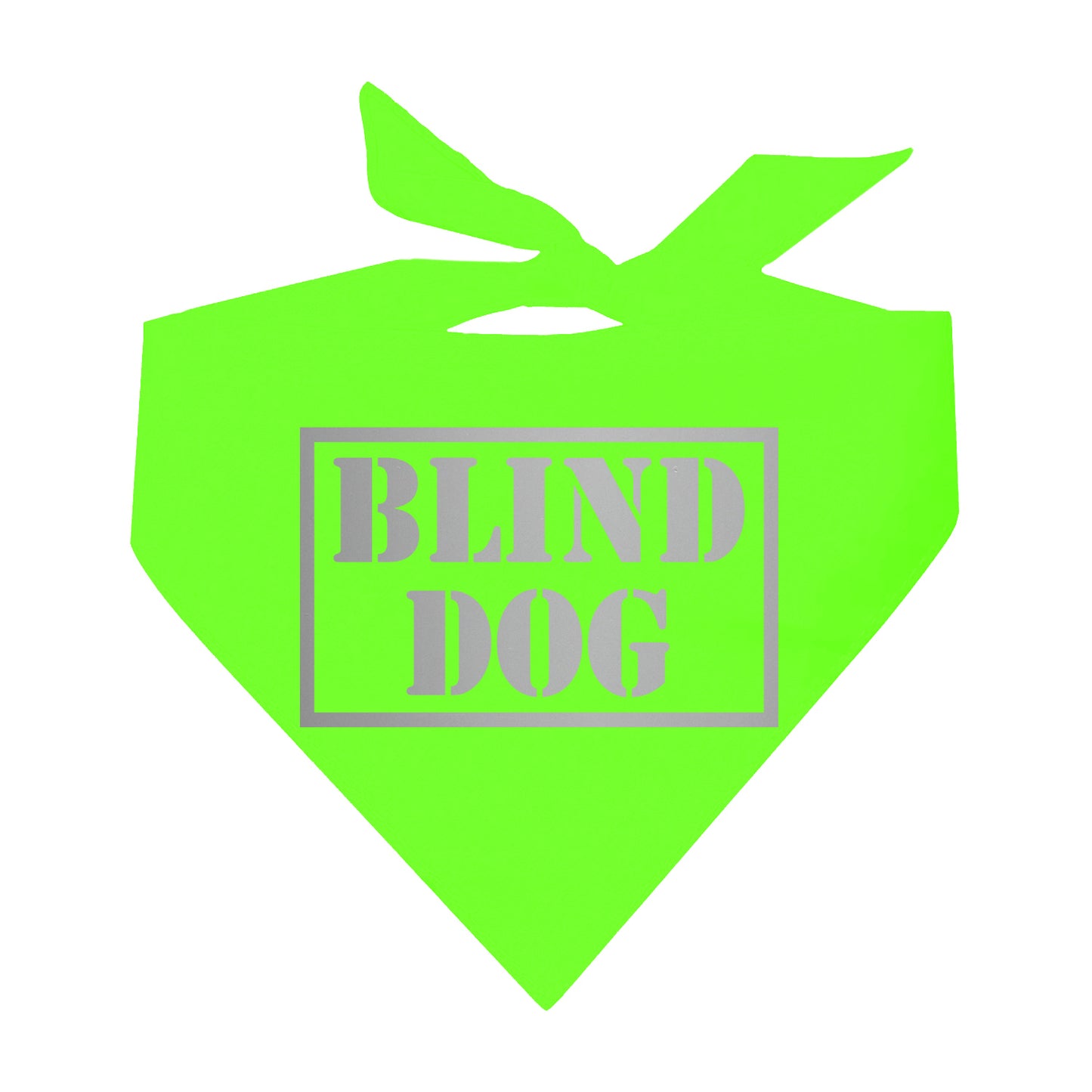 Blind Dog Reflective Neon Triangle Dog Bandana