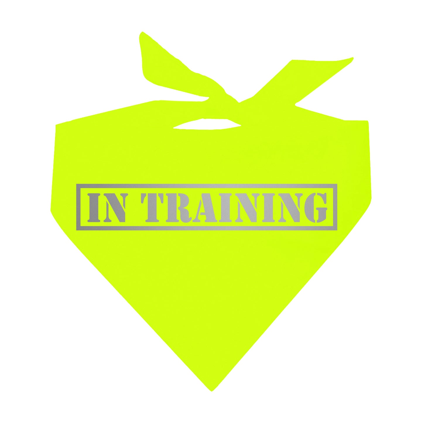 In Training Reflective Neon Triangle Dog Bandana