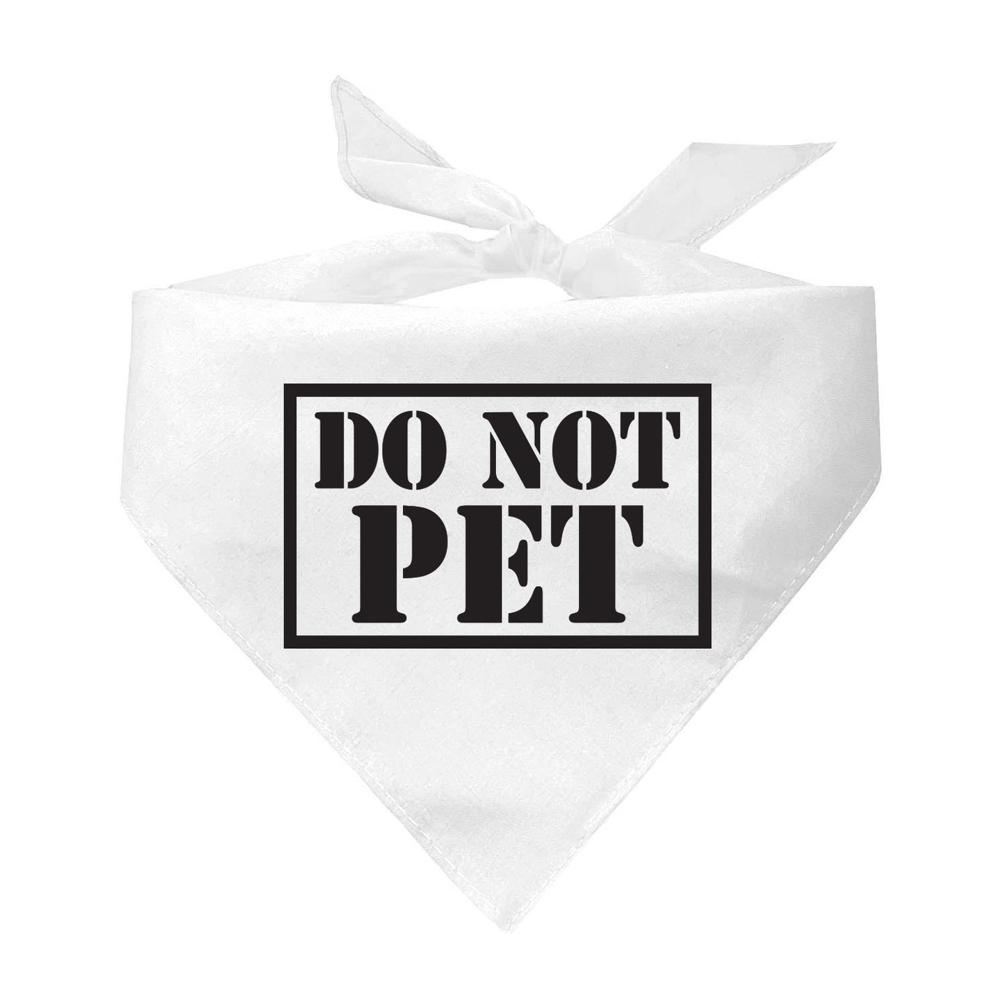 Do Not Pet Service Triangle Dog Bandana