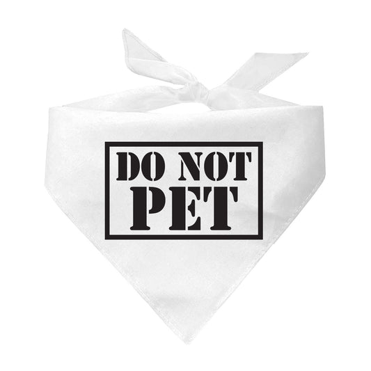 Do Not Pet Service Triangle Dog Bandana