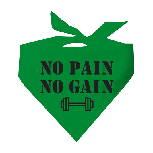 No Pain No Gain Training Buddy Triangle Dog Bandana