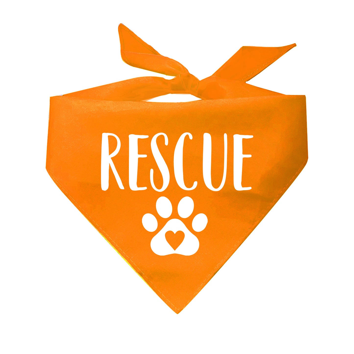 Rescue Heart Paw Triangle Dog Bandana