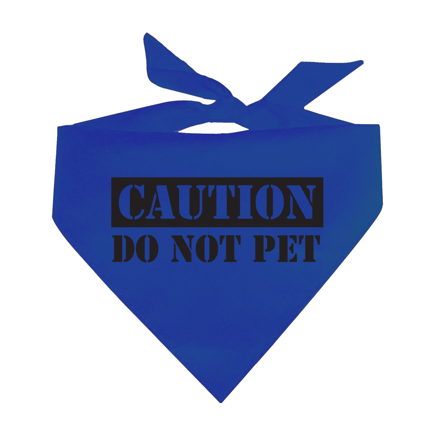 Caution Do Not Pet Triangle Dog Bandana
