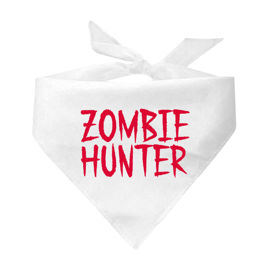Zombie Hunter Halloween Triangle Dog Bandana