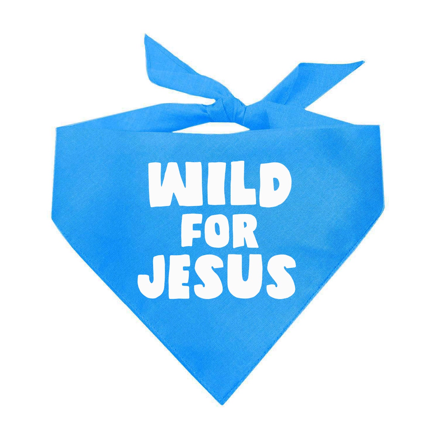 Wild For Jesus Triangle Dog Bandana (Assorted Colors Available)