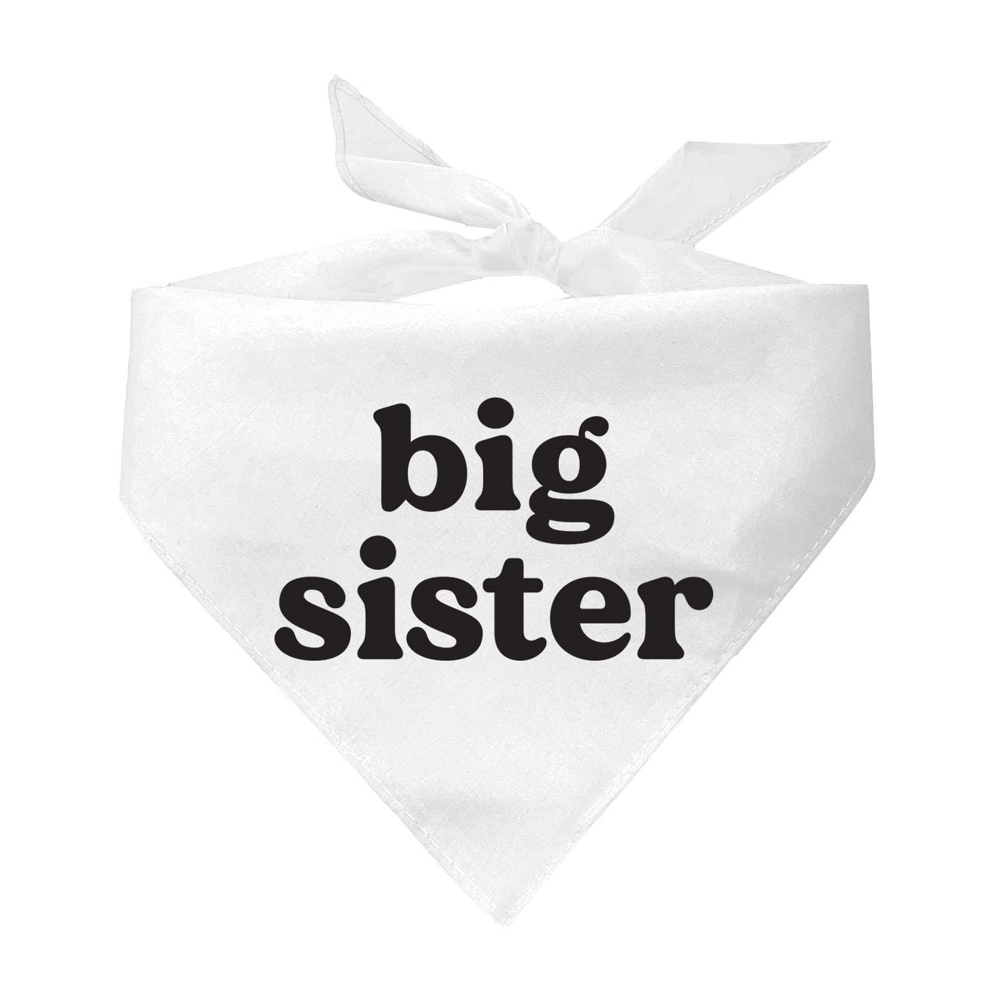 Big Sister (Black) Triangle Dog Bandana
