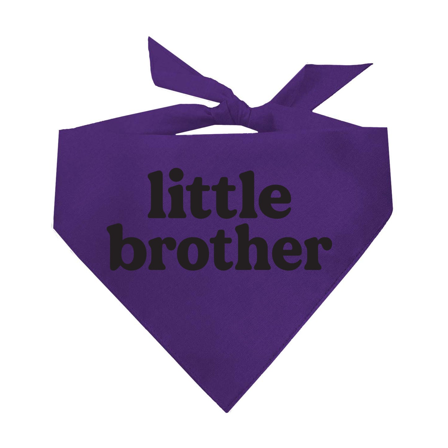 Little Brother (Black) Triangle Dog Bandana