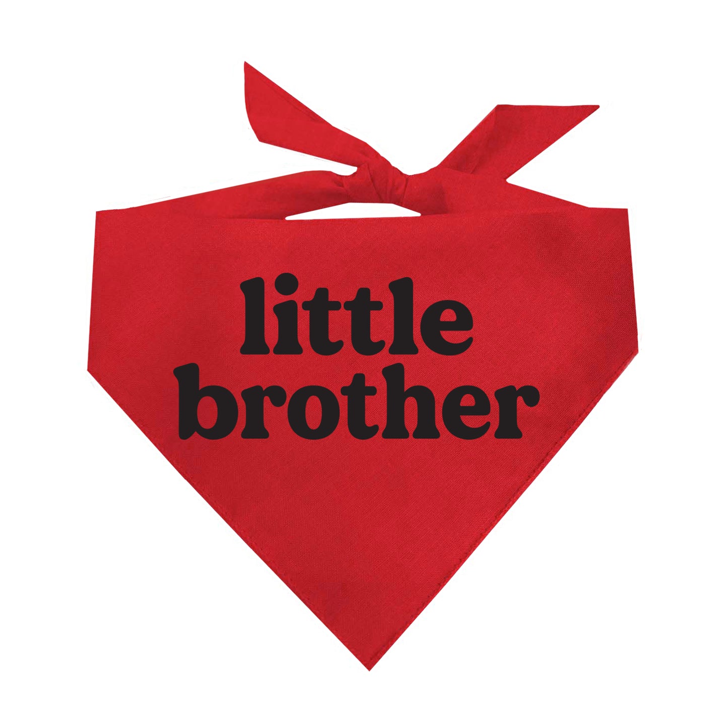 Little Brother (Black) Triangle Dog Bandana