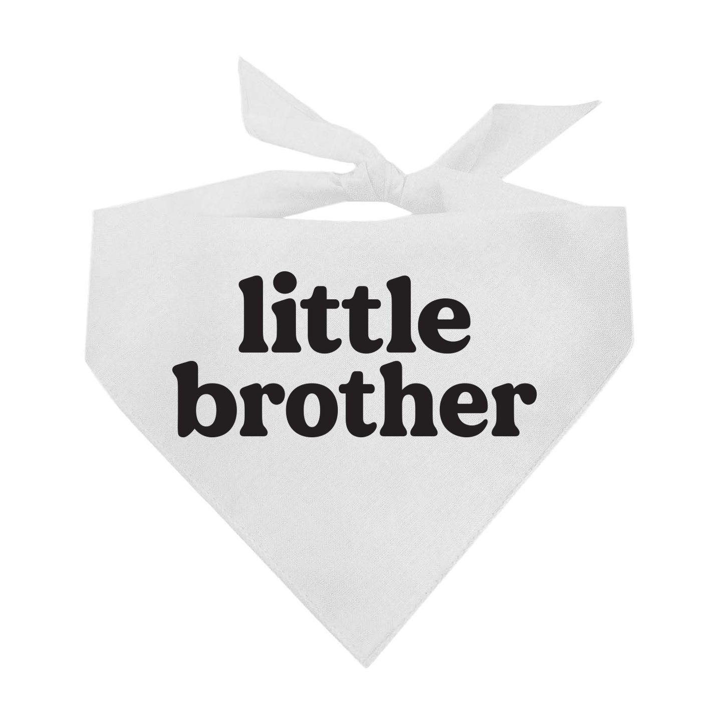 Little Brother (Black) Triangle Dog Bandana