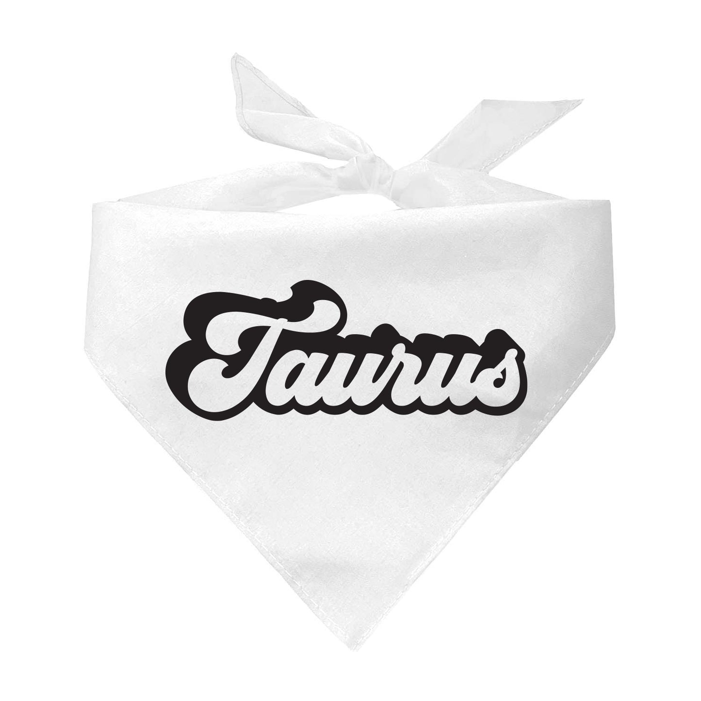 Taurus Zodiac Retro Style Horoscope Triangle Dog Bandana