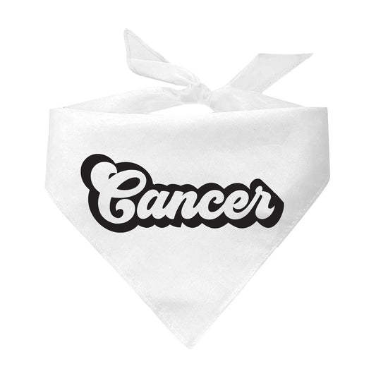 Cancer Zodiac Retro Style Horoscope Triangle Dog Bandana