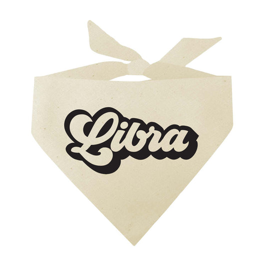 Libra Zodiac Retro Style Horoscope Triangle Dog Bandana