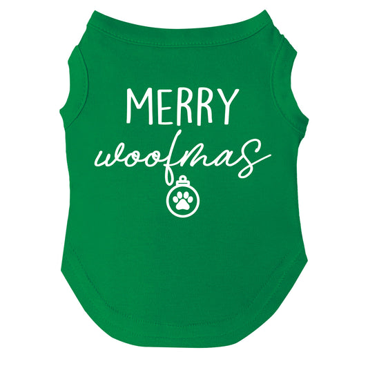 Merry Woofmas Dog Tee