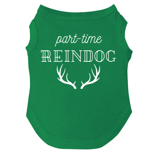 Part-Time Reindog Dog Tee