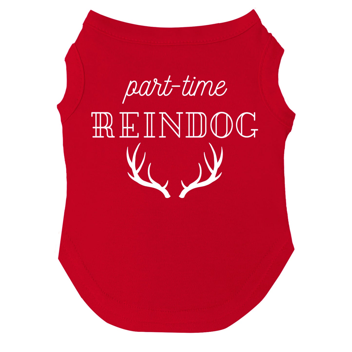 Part-Time Reindog Dog Tee