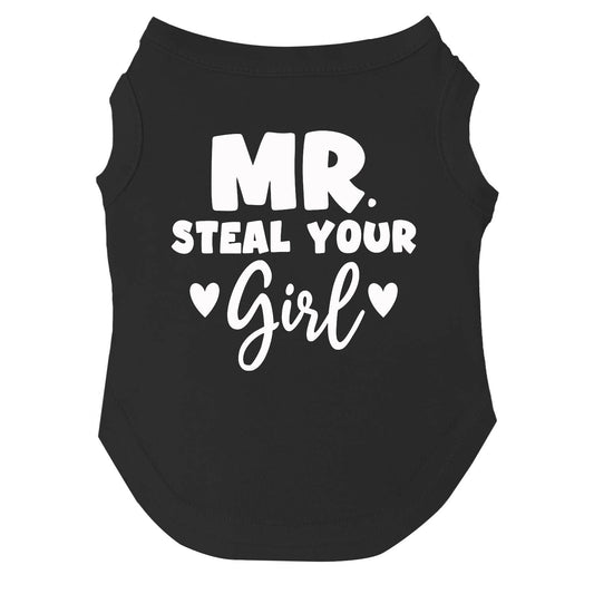 Mr. Steal Your Girl Valentine's Day Dog Tee