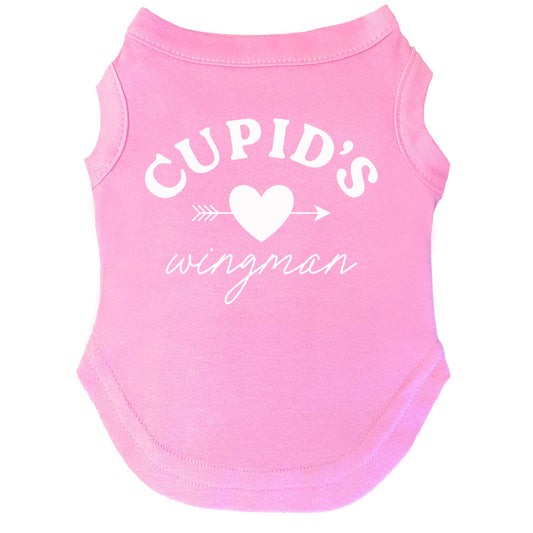 Cupid's Wingman Valentine's Day Dog Tee