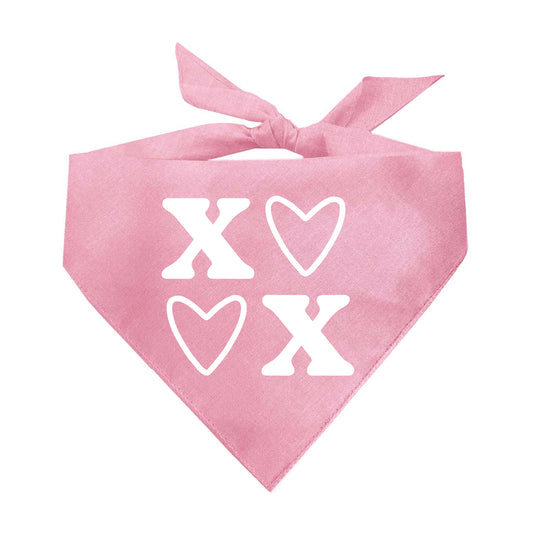 XOXO Triangle Dog Bandana