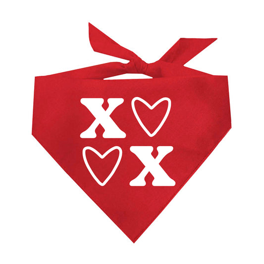 XOXO Triangle Dog Bandana