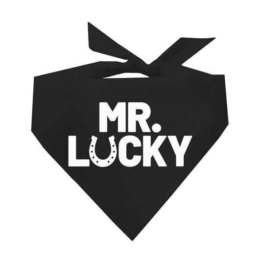 Mr. Lucky St.Patrick's Day Triangle Dog Bandana