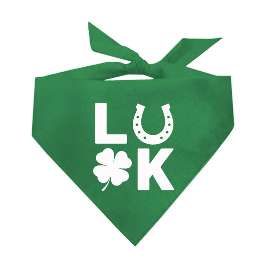 Luck St.Patrick's Day Triangle Dog Bandana