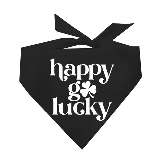 Happy Go Lucky St.Patrick's Day Triangle Dog Bandana