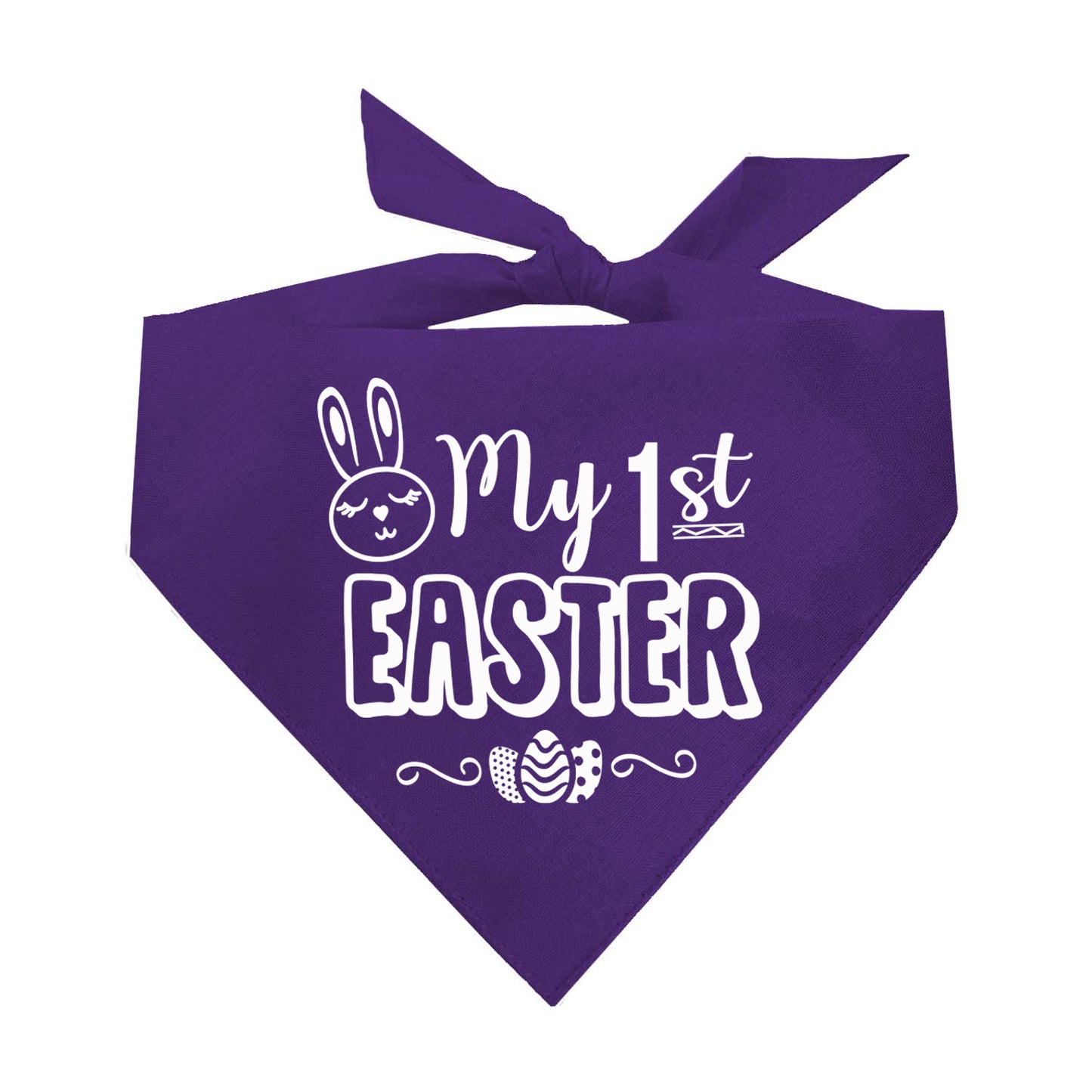My 1st Easter Triangle Dog Bandana