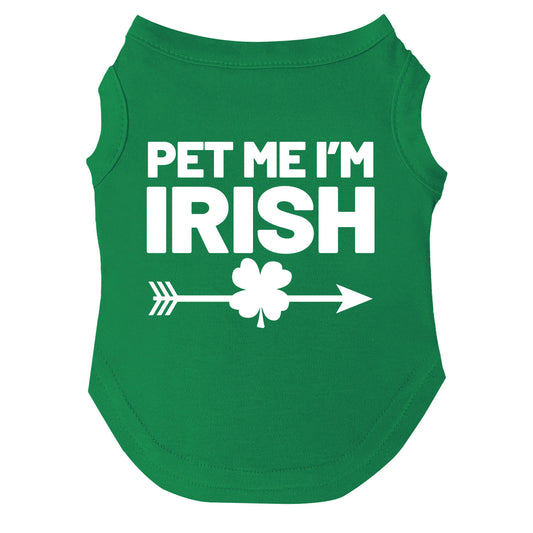 Pet Me I'm Irish Dog Tee