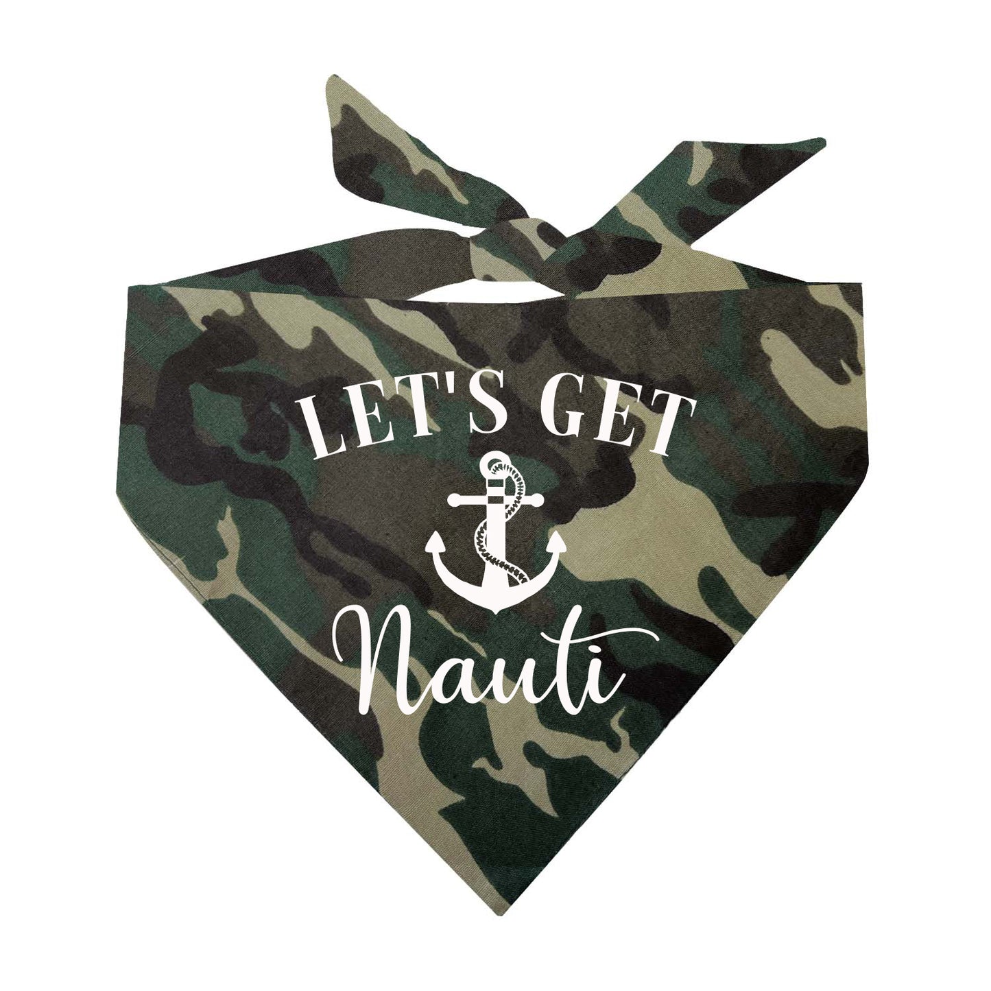 Let's Get Nauti Triangle Dog Bandana