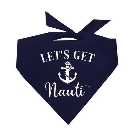 Let's Get Nauti Triangle Dog Bandana