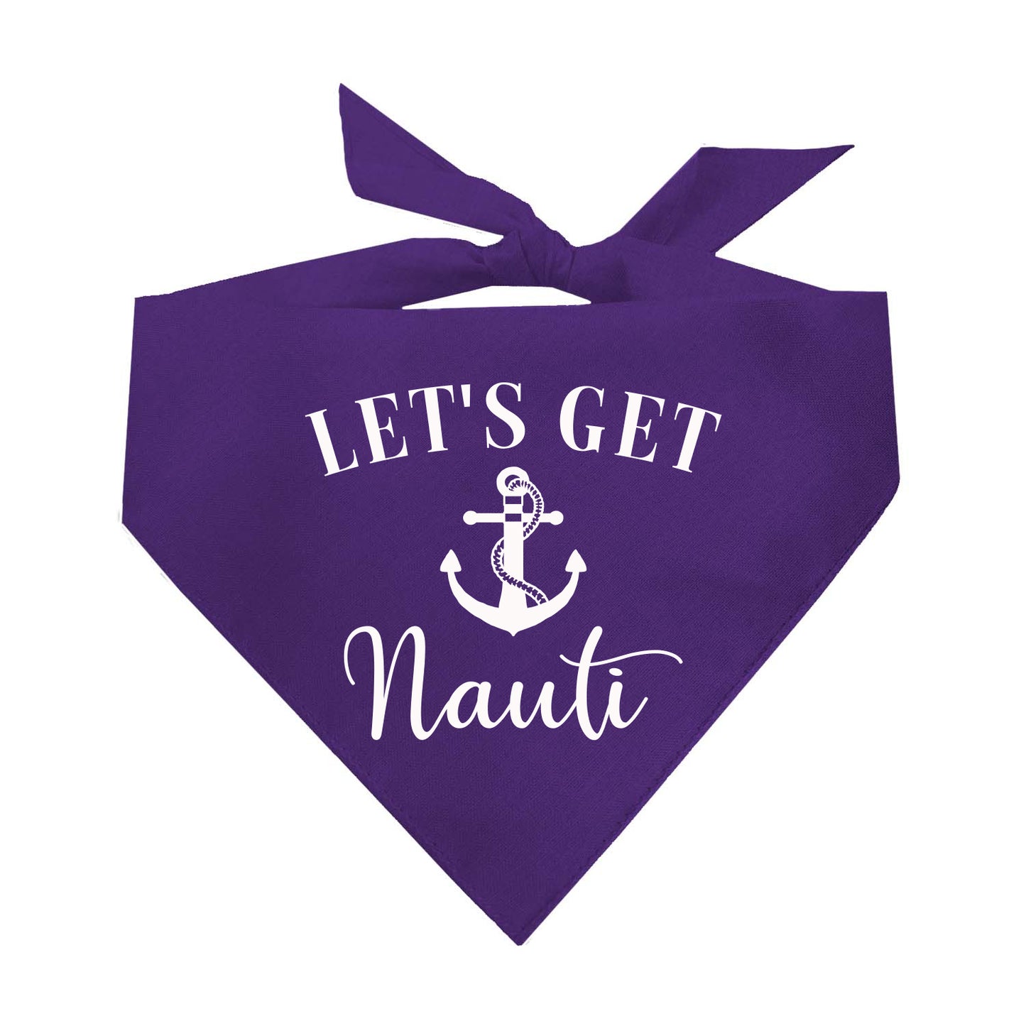 Let's Get Nauti Triangle Dog Bandana