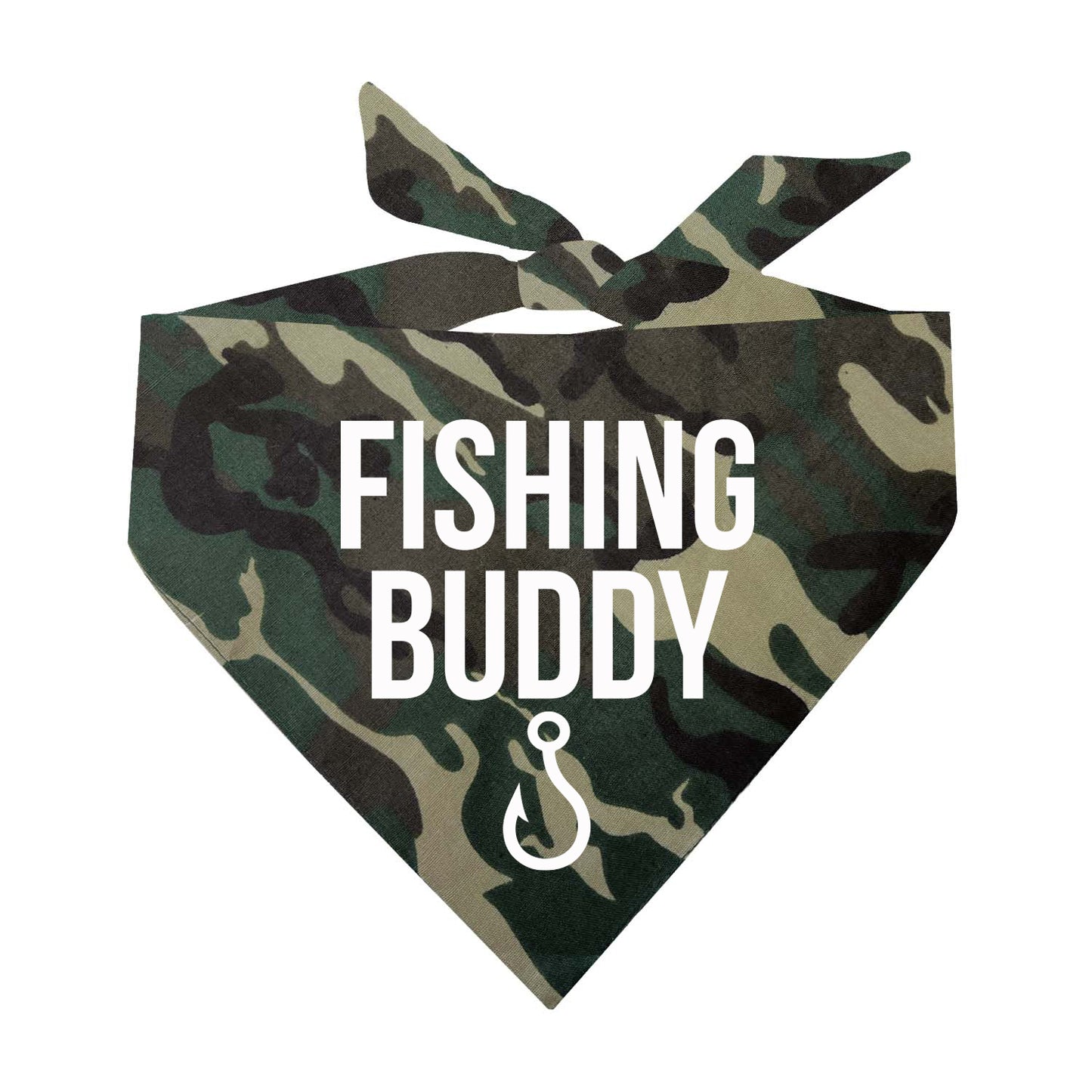 Fishing Buddy Triangle Dog Bandana