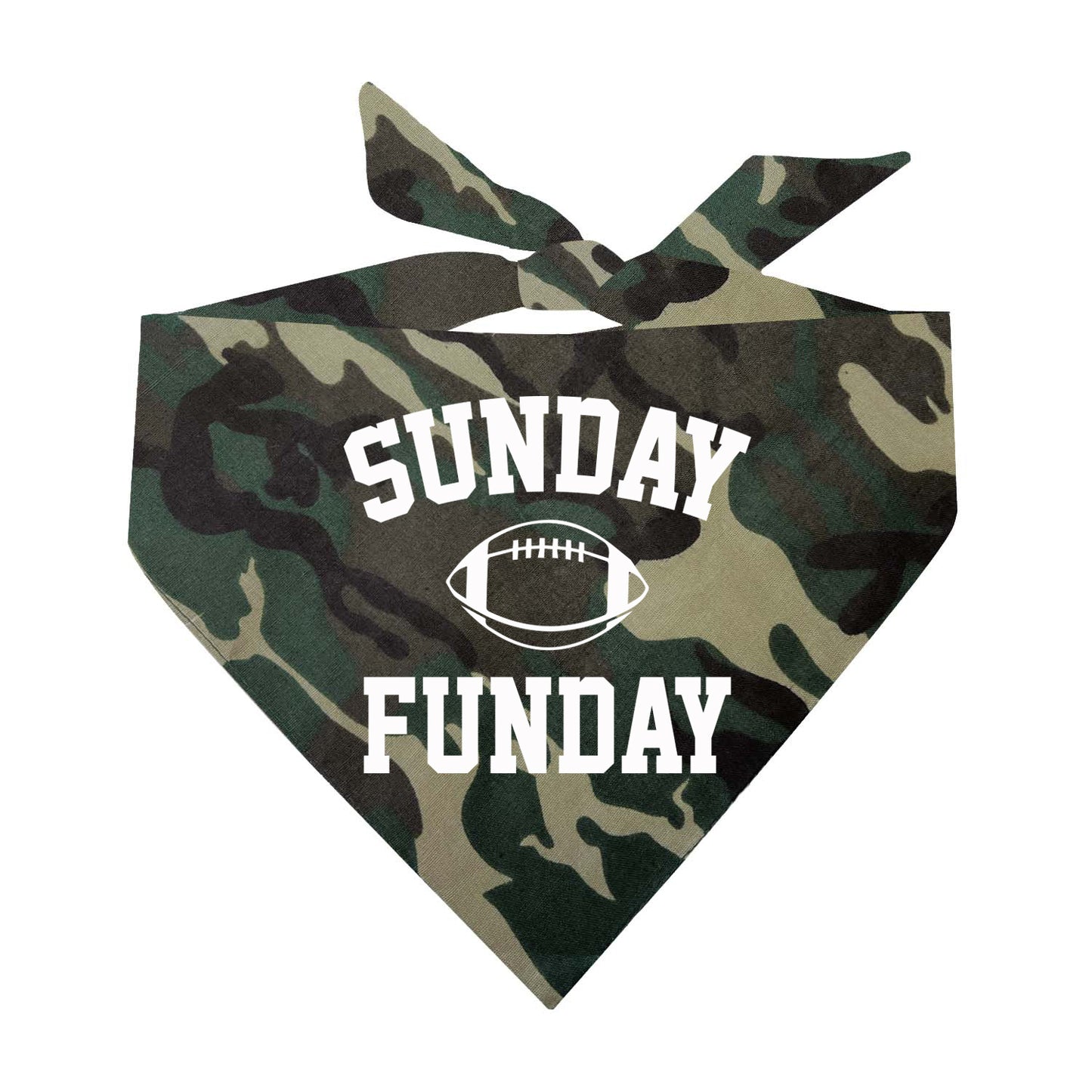 Sunday Funday Football Triangle Dog Bandana